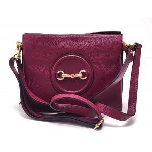 BORSA PELLE 1393 BORDO