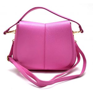 BORSA PELLE 1454 FUXIA