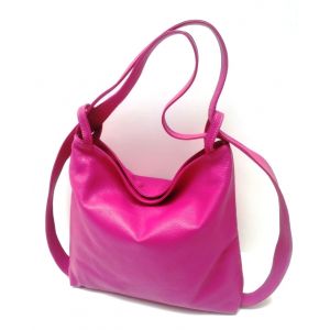 Borsa pelle 1498 bis fuxia