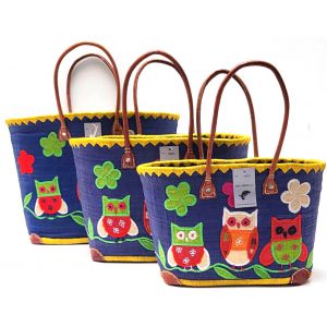 TRIS CESTA PAGLIA 18003 GUFI BLUETTE