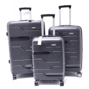 SET TROLLEY POLIPROP HT-2209 NERO