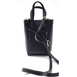BORSETTA PELLE 250900014 NERO