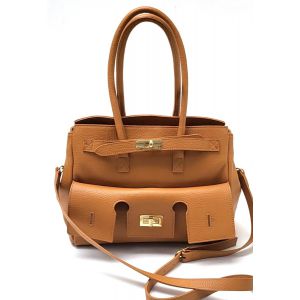 BORSA PELLE 25290 CUOIO