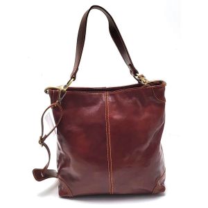 SACCA PELLE 307 MARRONE