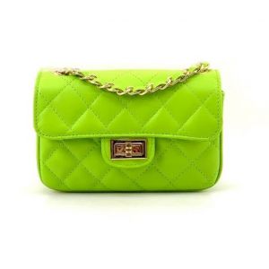 BORSA PELLE 3262 VERDE MELA