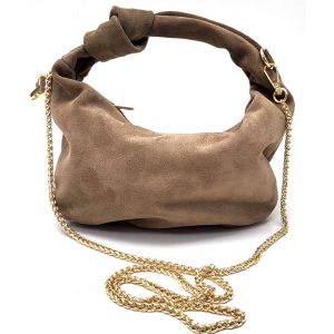 BORSETTA CAMOSCIO 365140020 TAUPE