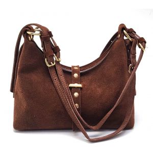 BORSA CAMOSCIO 366230028 MARRONE
