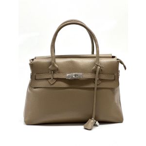 BORSA PELLE 506 TAUPE