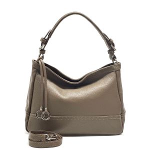 BORSA PELLE 512 TAUPE