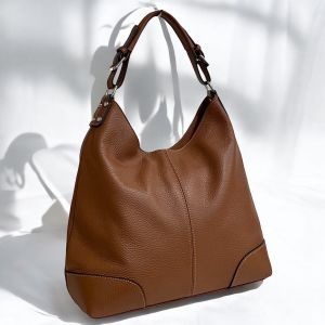 BORSA PELLE 5375 MARRONE