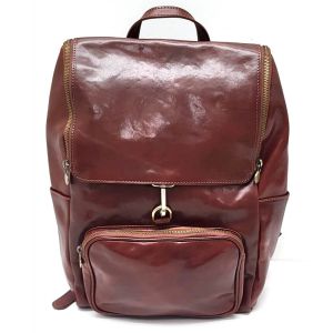 ZAINO PELLE 558 MARRONE