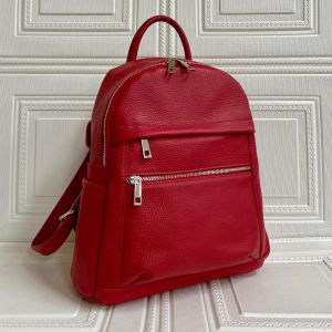 ZAINO PELLE 5640 ROSSO