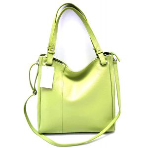 BORSA PELLE 5849 VERDE MELA