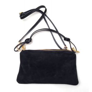 BORSA CAMOSCIO 601120013 NERO