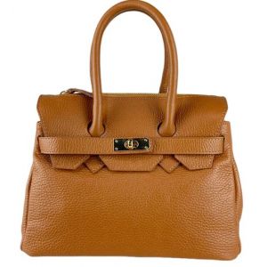 BORSA PELLE 61217 CUOIO