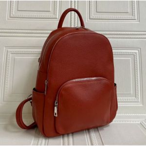 ZAINO PELLE 6351 ROSSO