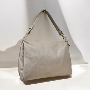 BORSA PELLE 6542 TAUPE