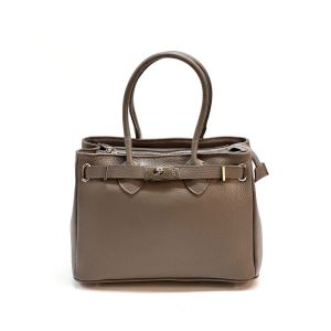 BORSA PELLE 6587 TAUPE