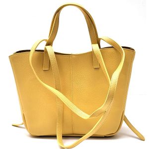 BORSA PELLE 72231 GIALLO