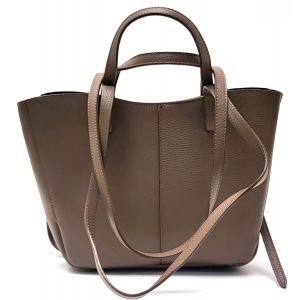 BORSA PELLE 72231 TAUPE