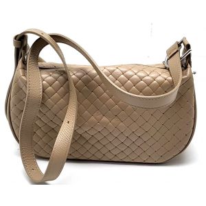BORSA PELLE 72417 BEIGE