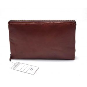 NECESSAIRE PELLE 7X3020 MARRONE