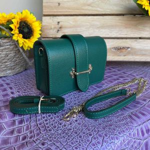 BORSETTA PELLE 85139 1356 VERDE