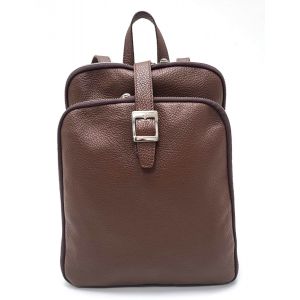 ZAINO PELLE 10701 8523 MARRONE