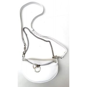 BORSETTA PELLE 85720 BIANCO