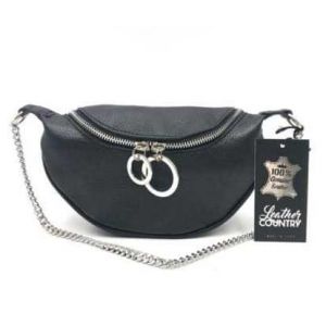 BORSETTA PELLE 85720 NERO