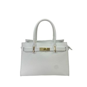 BORSA PELLE 85764 BIANCO