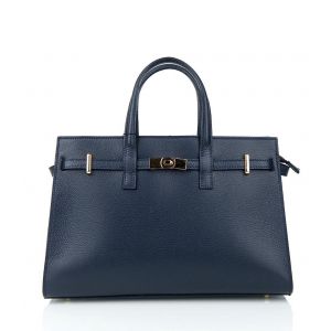 BORSA PELLE 85764 BLU