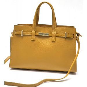 BORSA PELLE 85764 GIALLO