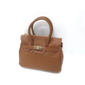 BORSETTA PELLE 8596 CUOIO