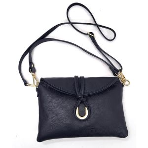 BORSETTA PELLE 86028 BLU