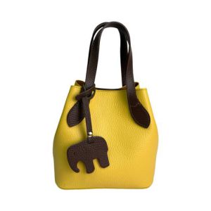 BORSETTA PELLE 86097 GIALLO