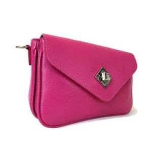 BORSETTA PELLE 86101 FUXIA
