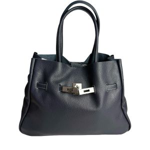 BORSA PELLE 86104G NERO