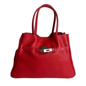 BORSA PELLE 86104G ROSSO