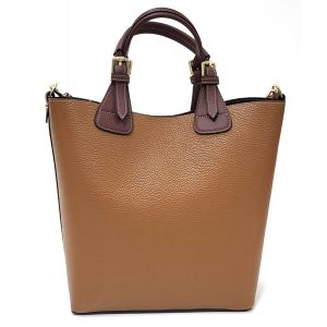 BORSA PELLE 86112 CUOIO