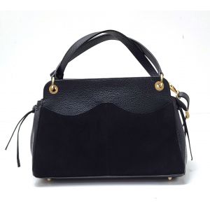 BORSA PELLE/CAMOSCIO 86170 nero