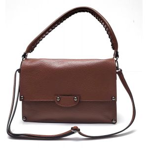 BORSA PELLE 910190032 MARRONE