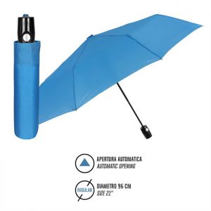 OMBRELLO MINI AUTOM 96007-05 AZZURRO