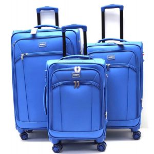 SET TROLLEY TESSUTO TSA 9908 AZZURRO