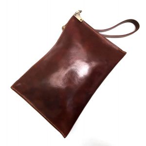 POCHETTE PELLE A01 MARRONE