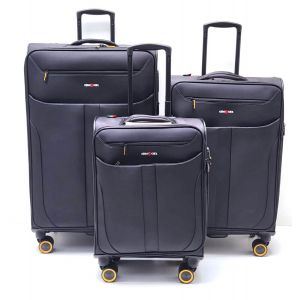 SET TROLLEY TESSUTO AT215 NERO
