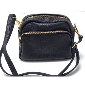 BORSETTA PELLE BD-132 NERO