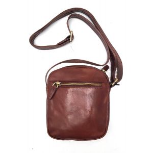 BORSETTA PELLE BR09-328 MARRONE