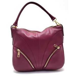 BORSA PELLE C07 BORDO