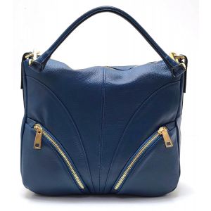 BORSA PELLE C07 PETROLIO